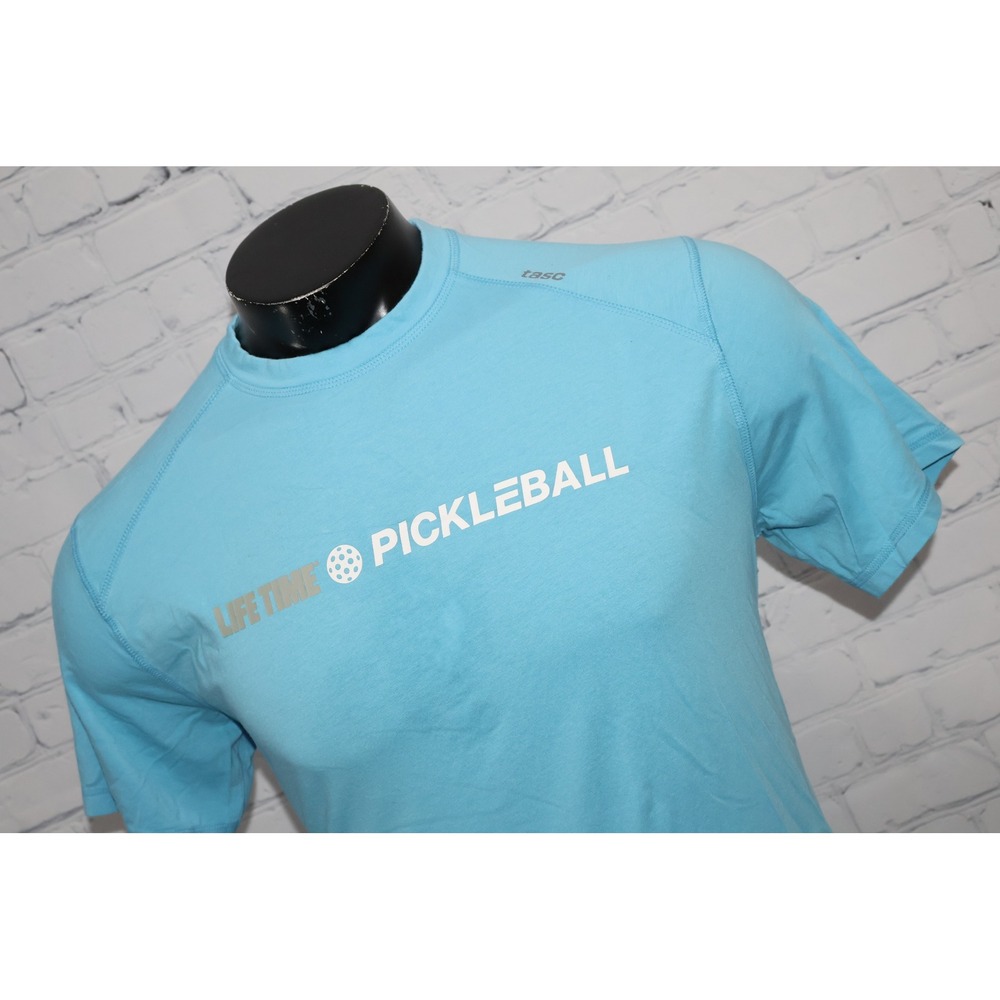 tasc Performance Pickleball Shirt Mens Medium Bamboo Life Time Fitness Gym **